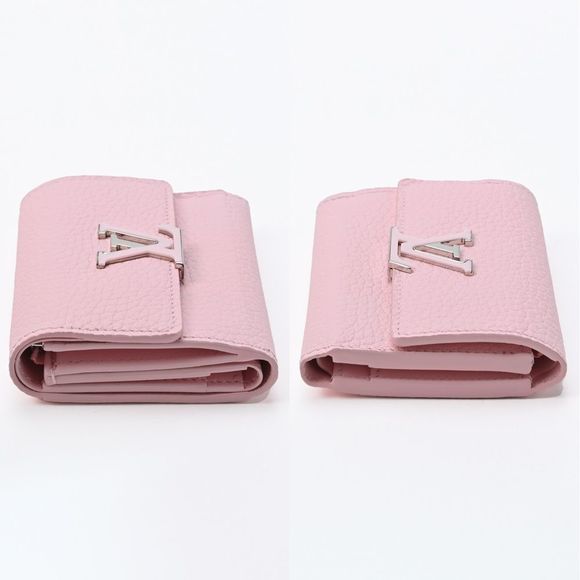 Louis Vuitton Portefeuille Capucines Taurillon Leather Pink Wallet Handbag - Picture 4 of 6